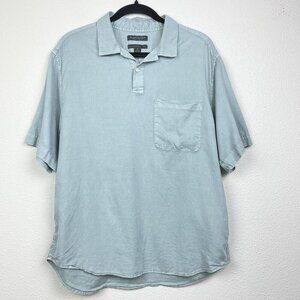 Banana Republic Women's Small Relaxed-Fit Organic Cotton Johnny Collered Shirt